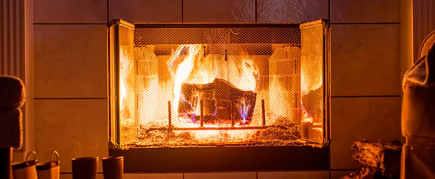 Mendota Hearth Landscape Fireplace Installation in Ogden, Utah