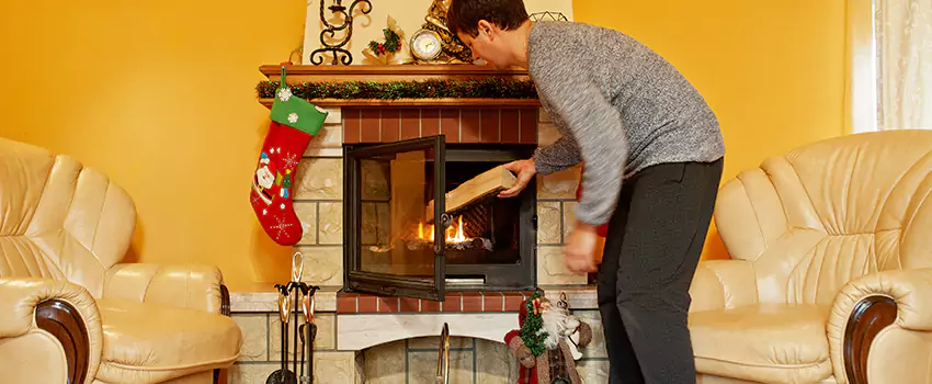 Rusted Metal Fireplace Restoration in Ogden, Utah